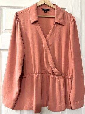 Alfani wrap front blouse. NWOT